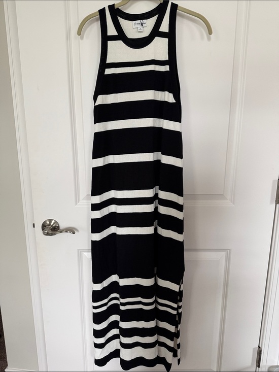 The Drop Dresses & Skirts - The Drop Black & White Striped Maxi Dress